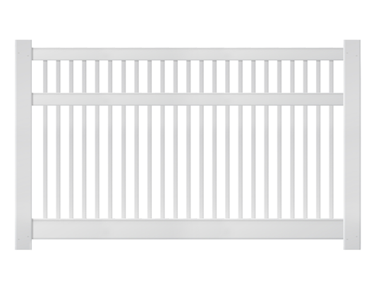 [Price Per Foot - AFC-007] 5' Tall Closed Picket Pool Fence with 2-1/2" Air Space For Vinyl Fences