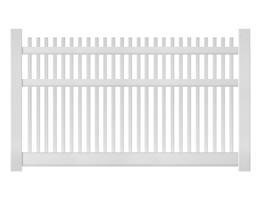 [K-80] 5' Classic Routed Picket Fence Panel For Vinyl Fences