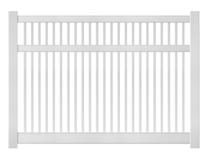 [Price Per Foot - AFC-017] 6' Tall Pool Closed Picket Fence with 2-1/2" Air Space For Vinyl Fences