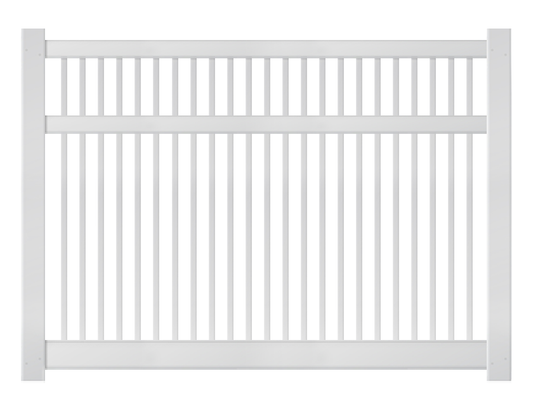 [Price Per Foot - AFC-017] 6' Tall Pool Closed Picket Fence with 2-1/2" Air Space For Vinyl Fences