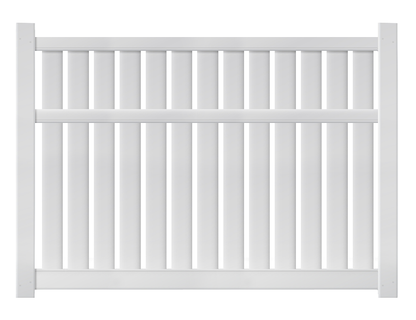 [AFC-034] 6' Tall x 8' Wide Semi Private Fence with 3 Rails For Vinyl Fences