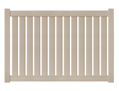 [AFC-030] 6' Tall x 8' Wide Semi-Privacy Fence with 2 Rails For Vinyl Fences