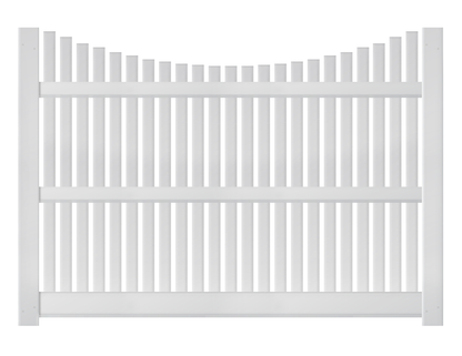 [AFC-013] 6' Tall x 8' Wide Underscallop Fence with 1" Air Space For Vinyl Fences