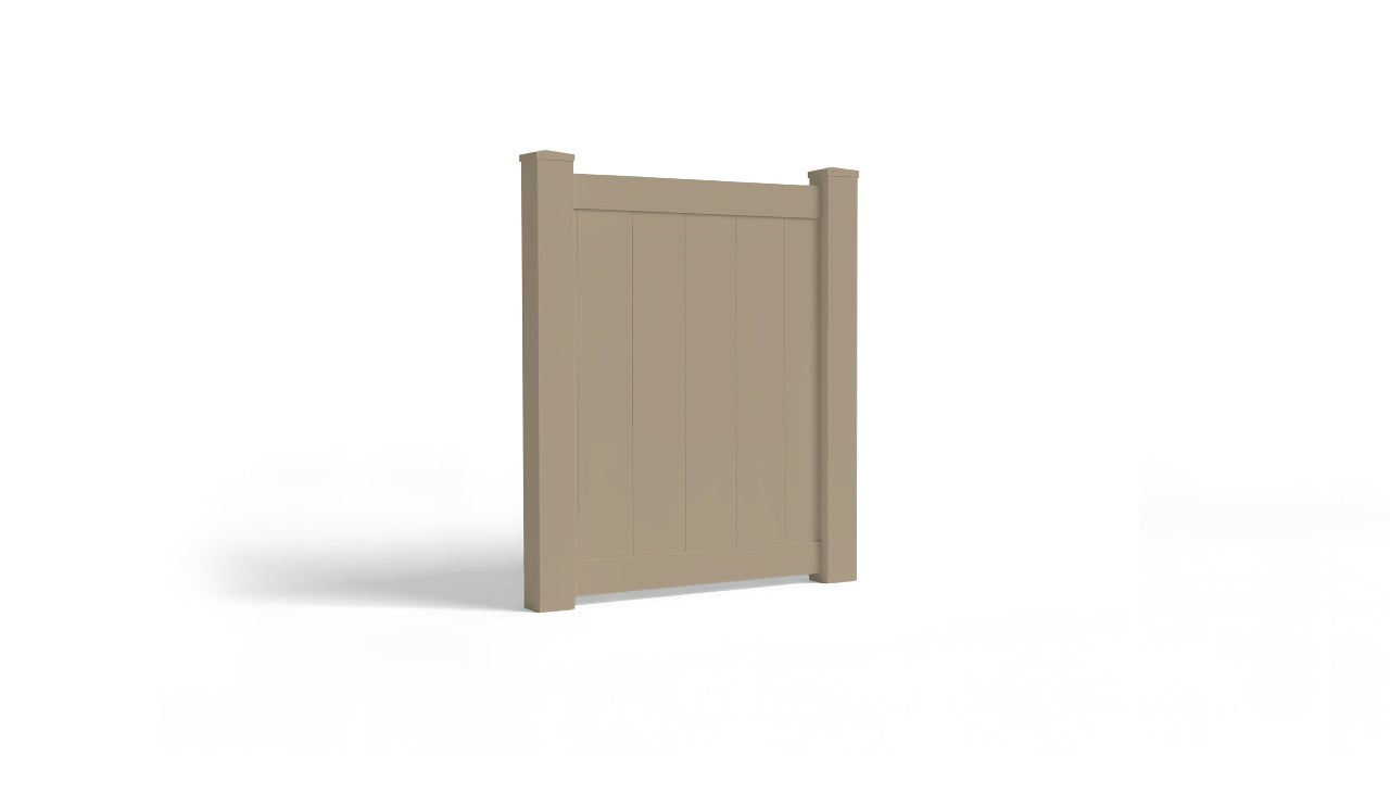 4' Tall x 3' Wide Single Swing Vinyl Gate For Vinyl Fences (AFC-001)