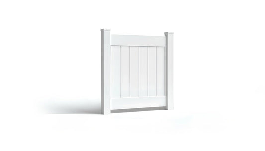 4' Tall x 4' Wide Single Swing Vinyl Gate For Vinyl Fences (AFC-001)