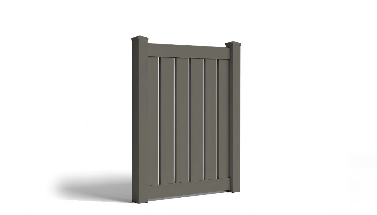 5' Tall x 4' Wide Single Swing Vinyl Gate For Vinyl Fences (AFC-006)