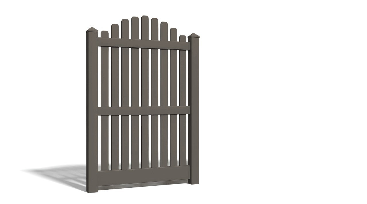 6' Tall x 4' Wide Single Swing Vinyl Gate For Vinyl Fences (AFC-012)