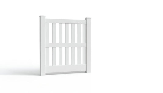 5' Tall x 4' Wide Single Swing Vinyl Gate For Vinyl Fences (AFC-014)