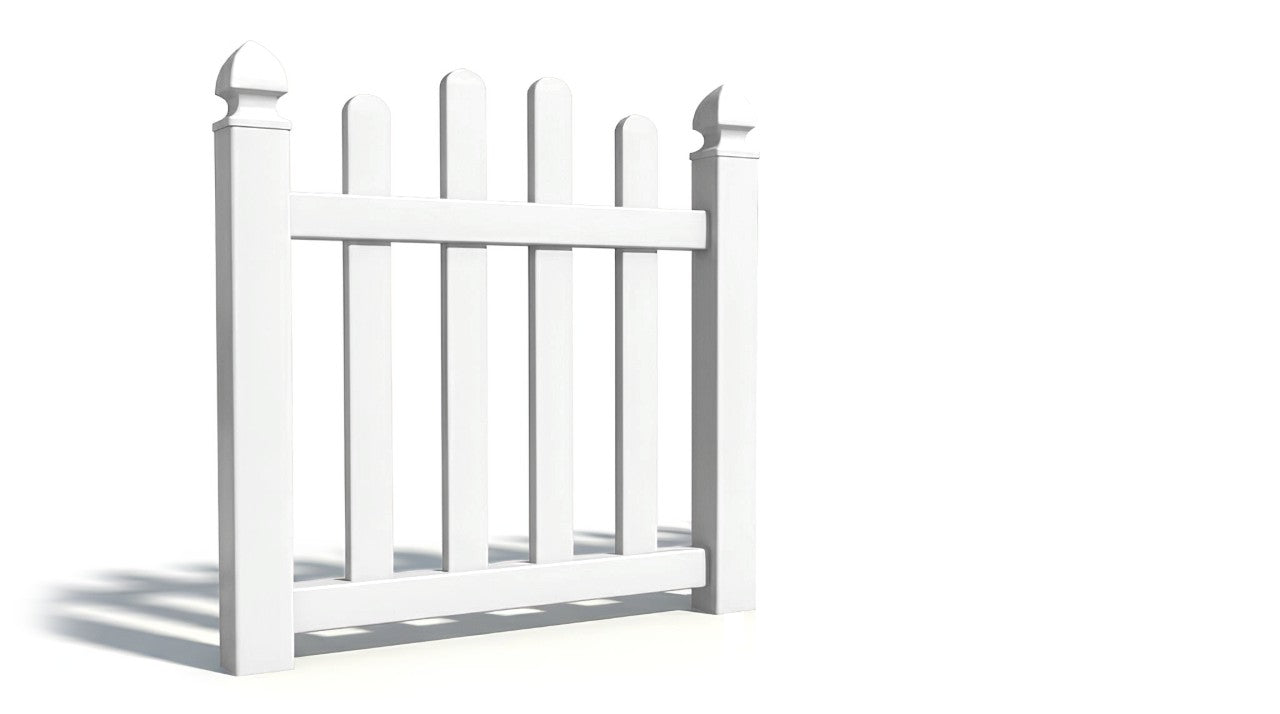 4' Tall x 3' Wide Single Swing Vinyl Gate For Vinyl Fences (AFC-016)