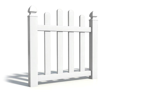 4' Tall x 3' Wide Single Swing Vinyl Gate For Vinyl Fences (AFC-016)