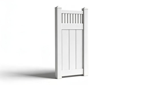 6' Tall x 3' Wide Single Swing Vinyl Gate For Vinyl Fences (AFC-018)