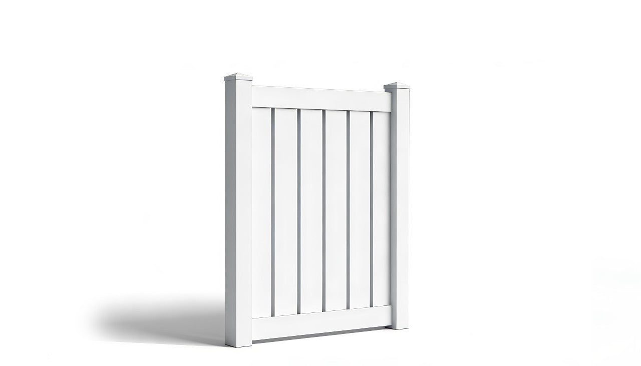 4' Tall x 4' Wide Single Swing Vinyl Gate For Vinyl Fences (AFC-0304)