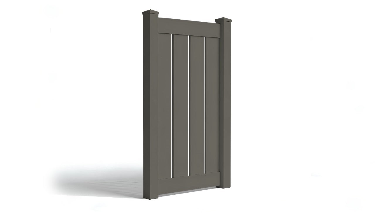 6' Tall x 3' Wide Single Swing Vinyl Gate For Vinyl Fences (AFC-C62)