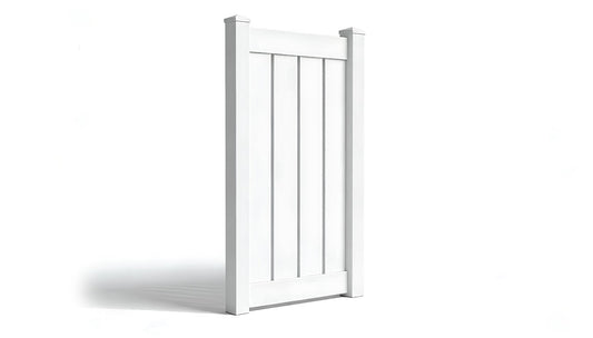 6' Tall x 3' Wide Single Swing Vinyl Gate For Vinyl Fences (AFC-C62)