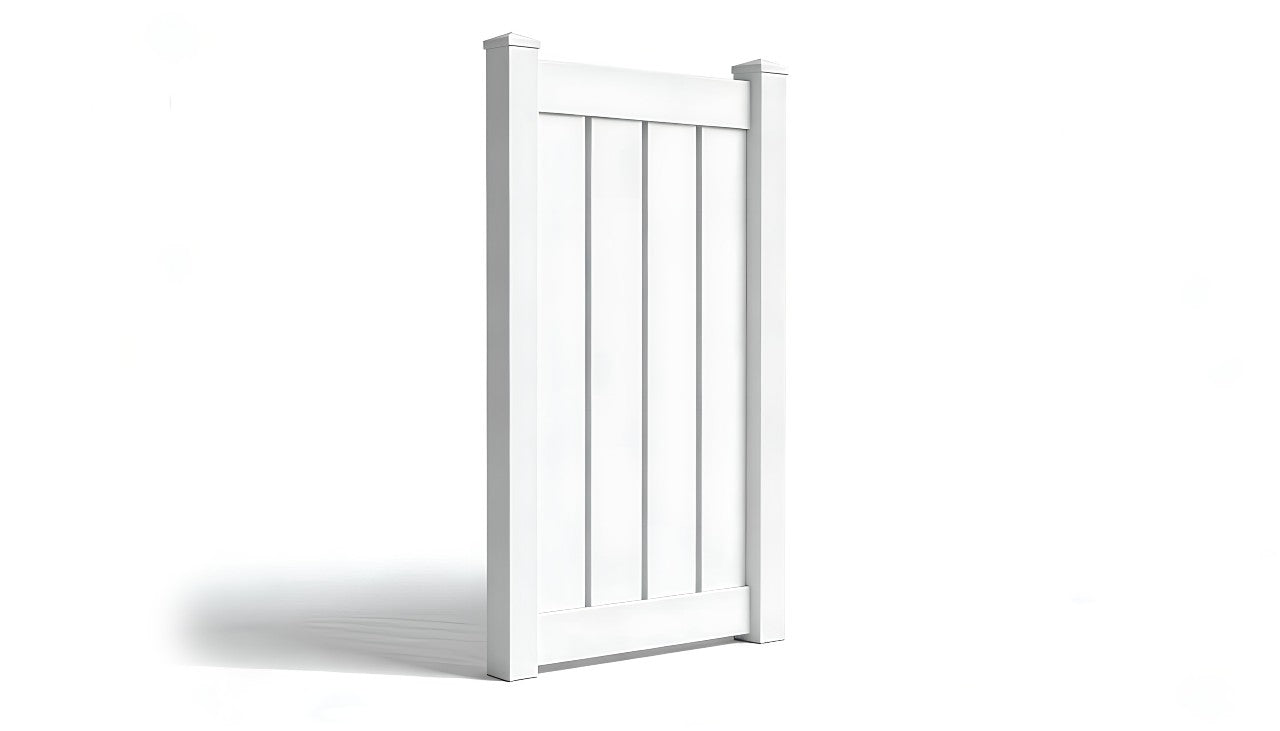 6' Tall x 3' Wide Single Swing Vinyl Gate For Vinyl Fences (AFC-030)