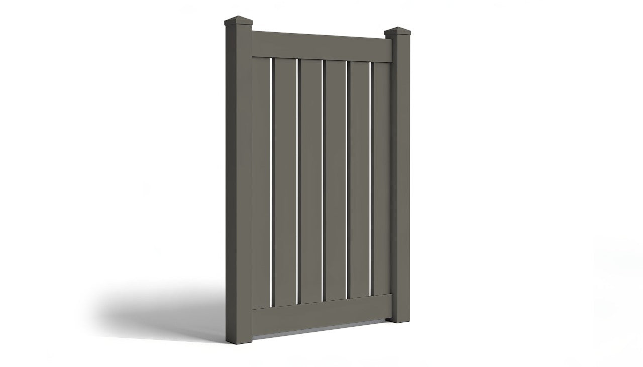 6' Tall x 4' Wide Single Swing Vinyl Gate For Vinyl Fences (AFC-C62)
