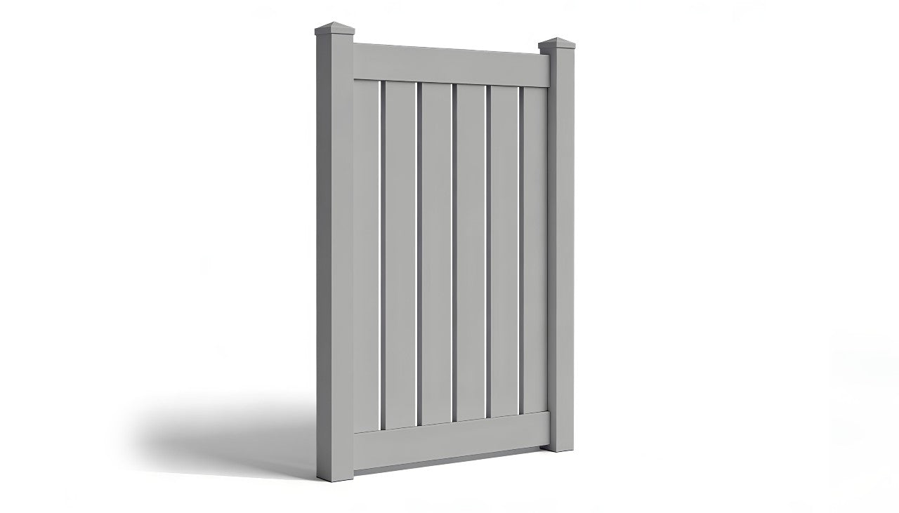 6' Tall x 4' Wide Single Swing Vinyl Gate For Vinyl Fences (AFC-C62)
