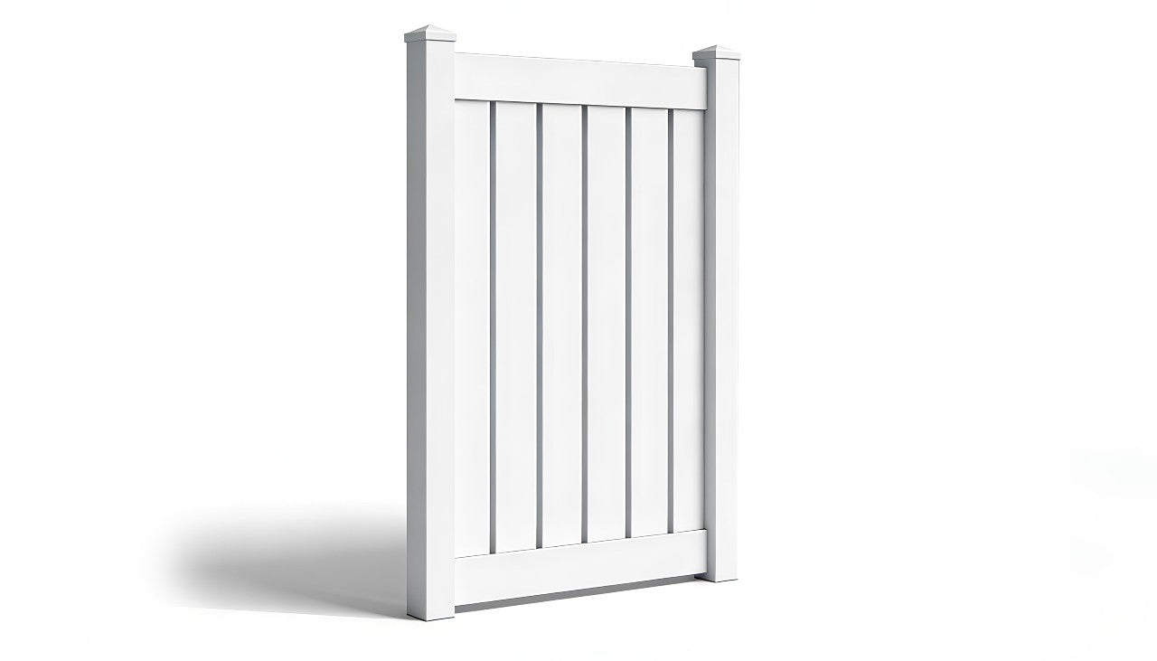 6' Tall x 4' Wide Single Swing Vinyl Gate For Vinyl Fences (AFC-C62)