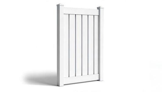 6' Tall x 4' Wide Single Swing Vinyl Gate For Vinyl Fences (AFC-030)