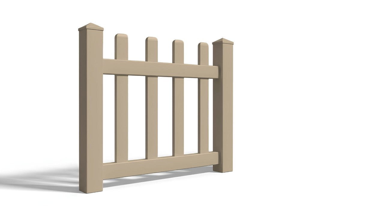 3' Tall x 3' Wide Single Swing Vinyl Gate For Vinyl Fences (AFC-11)