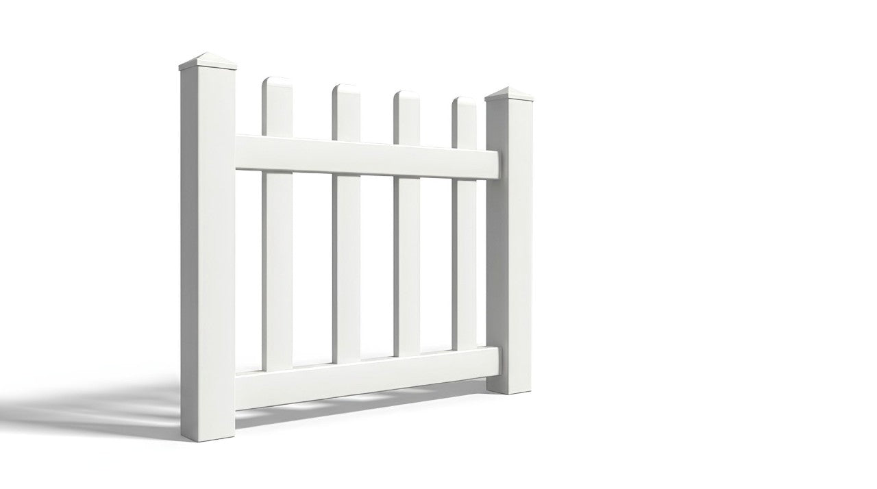 3' Tall x 3' Wide Single Swing Vinyl Gate For Vinyl Fences (AFC-11)