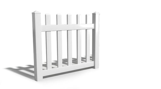 3' Tall x 4' Wide Single Swing Vinyl Gate For Vinyl Fences (AFC-11)