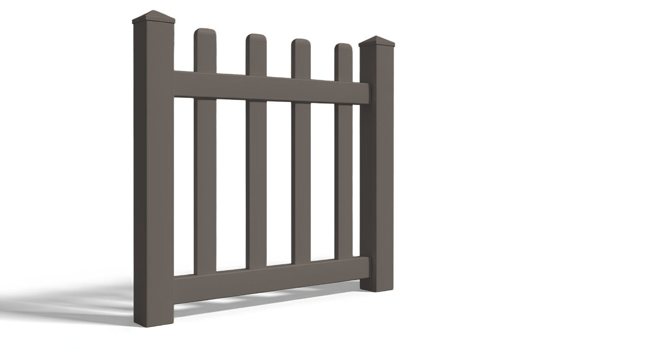 4' Tall x 3' Wide Single Swing Vinyl Gate For Vinyl Fences (AFC-15)