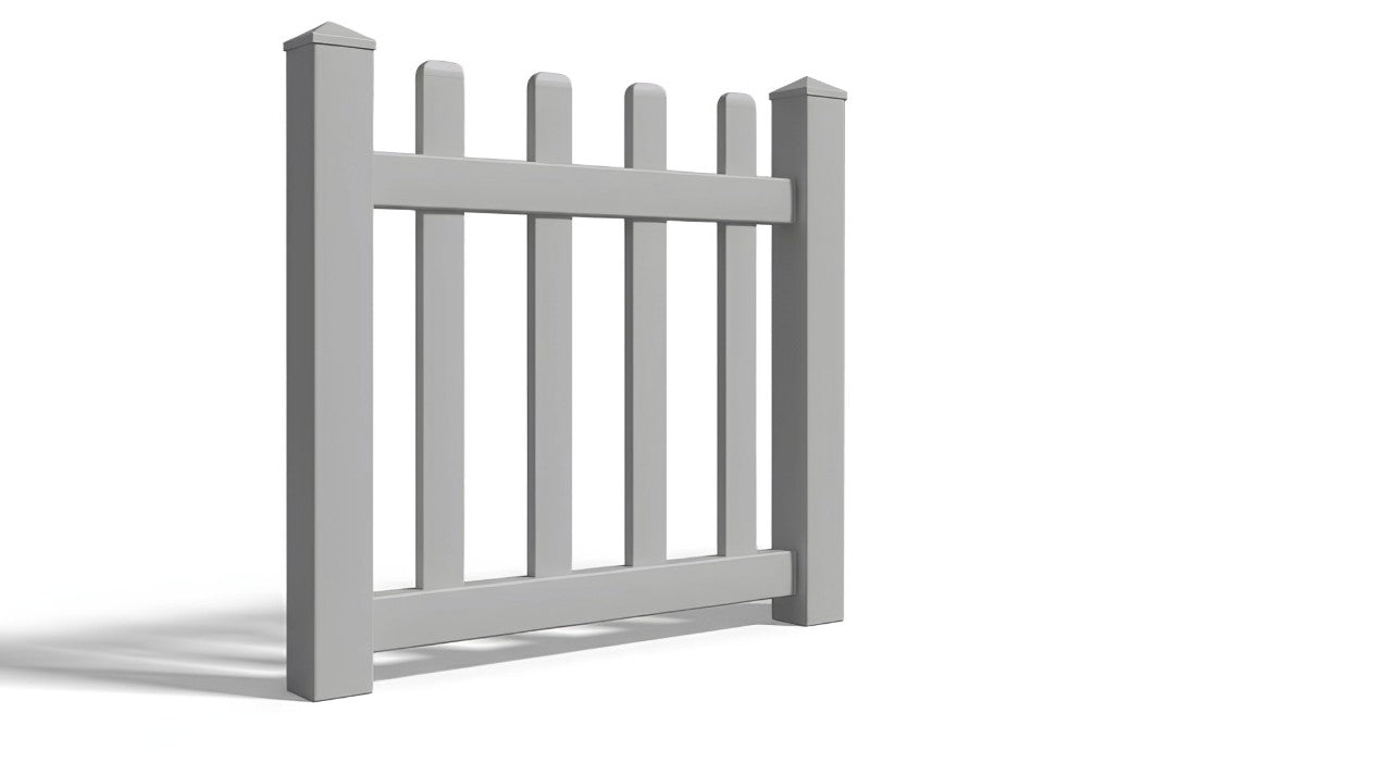 4' Tall x 3' Wide Single Swing Vinyl Gate For Vinyl Fences (AFC-15)