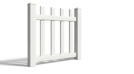 4' Tall x 3' Wide Single Swing Vinyl Gate For Vinyl Fences (AFC-15)