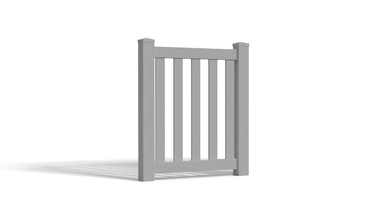 3' Tall x 3' Wide Single Swing Vinyl Gate For Vinyl Fences (AFC-16)