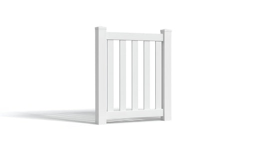 3' Tall x 3' Wide Single Swing Vinyl Gate For Vinyl Fences (AFC-16)
