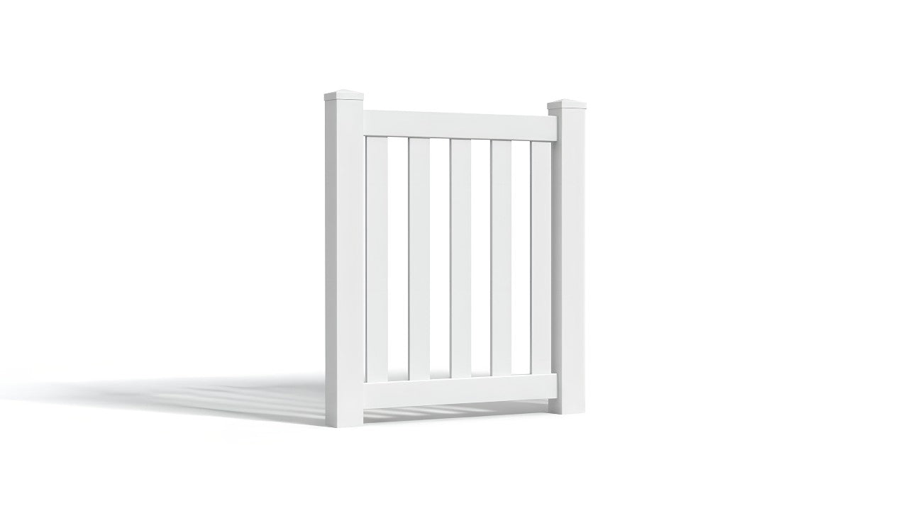 4' Tall x 3' Wide Single Swing Vinyl Gate For Vinyl Fences (AFC-17)