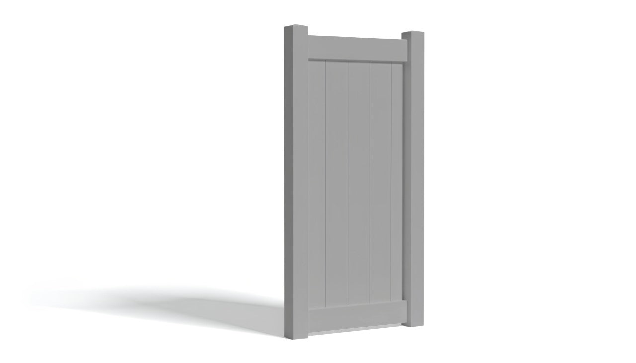 6' Tall x 3' Wide Single Swing Vinyl Gate For Vinyl Fences (AFC-373)