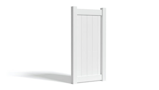 6' Tall x 3' Wide Single Swing Vinyl Gate For Vinyl Fences (AFC-373)
