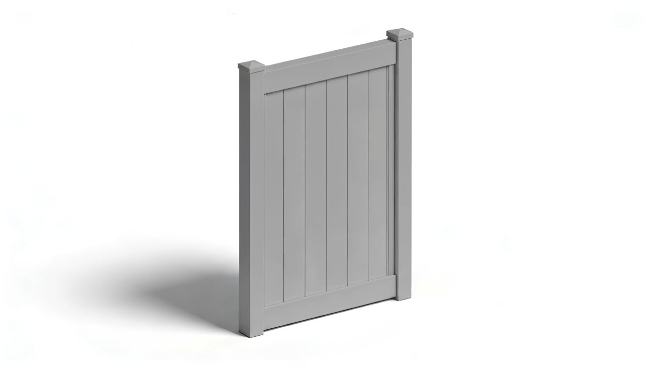 6' Tall x 4' Wide Single Swing Vinyl Gate For Vinyl Fences (AFC-373)