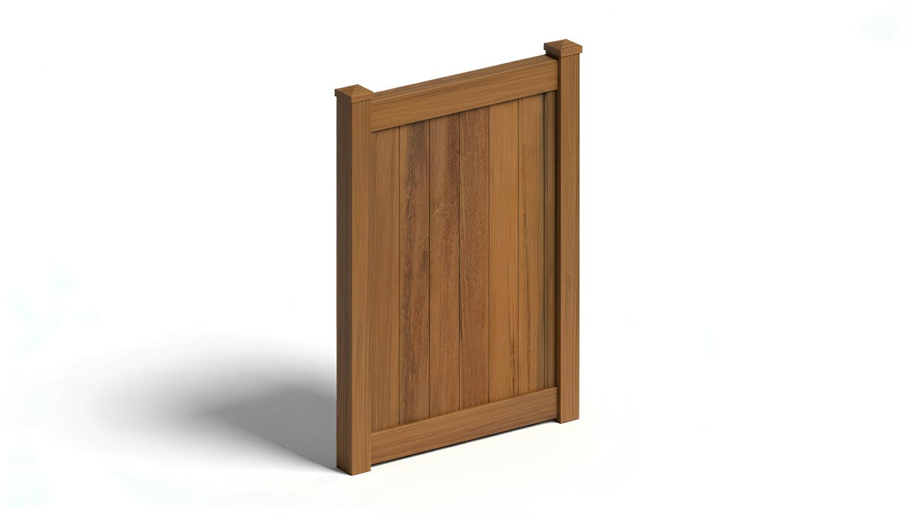 6' Tall x 4' Wide Single Swing Vinyl Gate For Vinyl Fences (AFC-373)