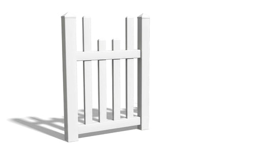 4' Tall x 3' Wide Single Swing Vinyl Gate For Vinyl Fences (AFC-97)