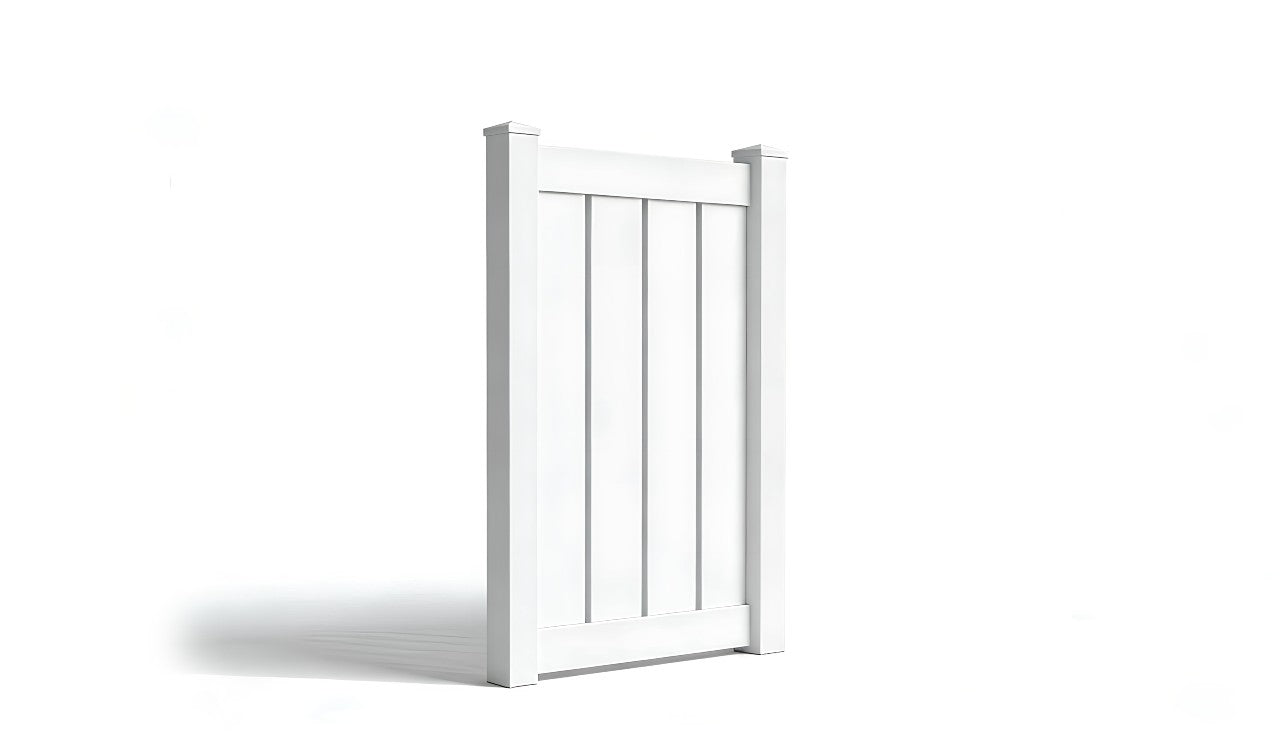 5' Tall x 3' Wide Single Swing Vinyl Gate For Vinyl Fences (AFC-C32)