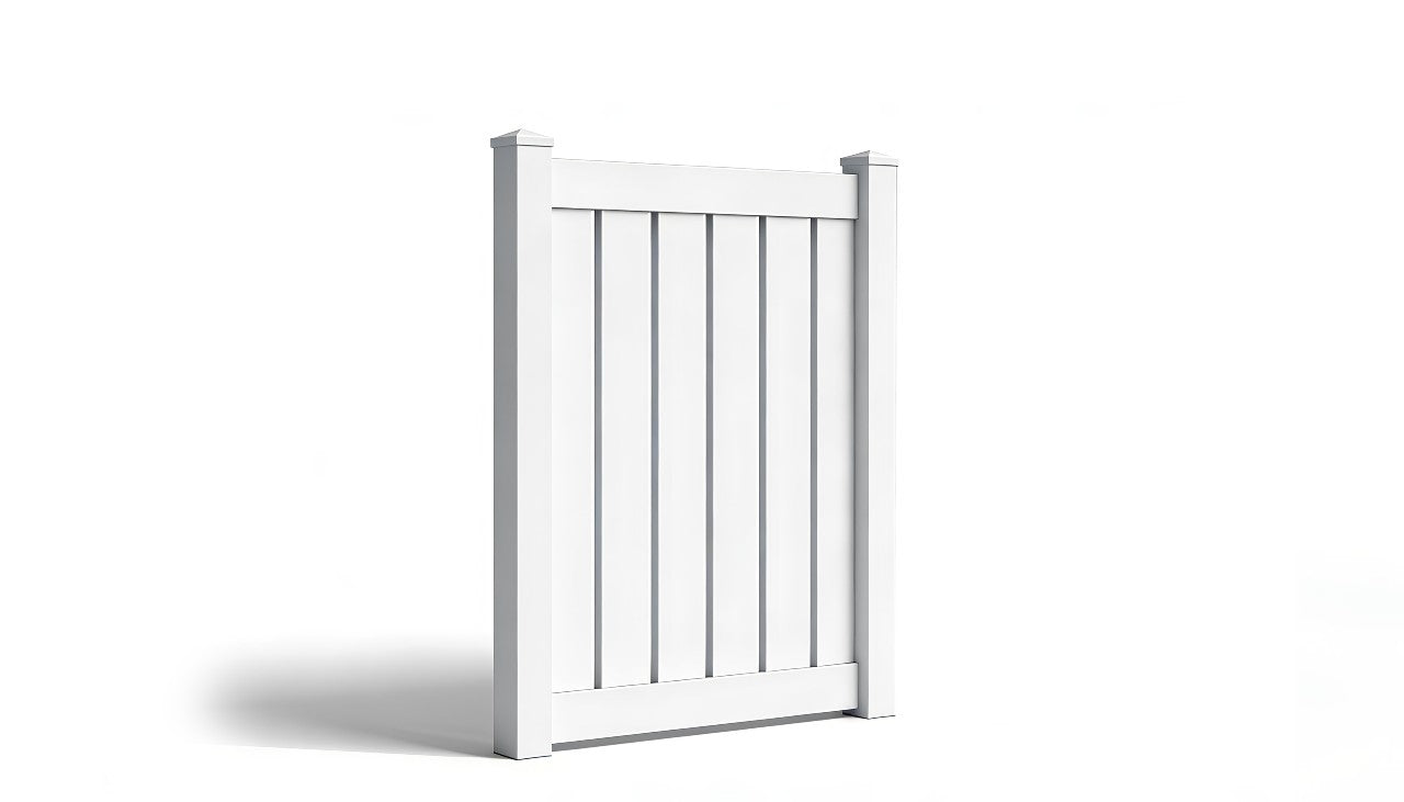 5' Tall x 4' Wide Single Swing Vinyl Gate For Vinyl Fences (AFC-C32)