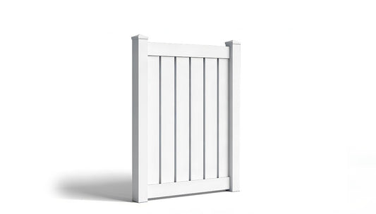5' Tall x 4' Wide Single Swing Vinyl Gate For Vinyl Fences (AFC-C32)