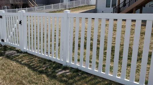[200 Feet of Fence] 4' Tall Closed Picket AFC-17 Vinyl Complete Fence Package