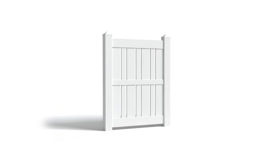 6' Tall x 3' Wide Single Swing Vinyl Gate For Vinyl Fences (AFS-23)