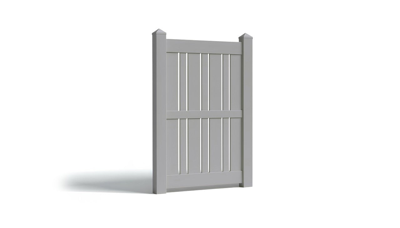 6' Tall x 4' Wide Single Swing Vinyl Gate For Vinyl Fences (AFS-23)