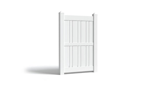 6' Tall x 4' Wide Single Swing Vinyl Gate For Vinyl Fences (AFS-23)