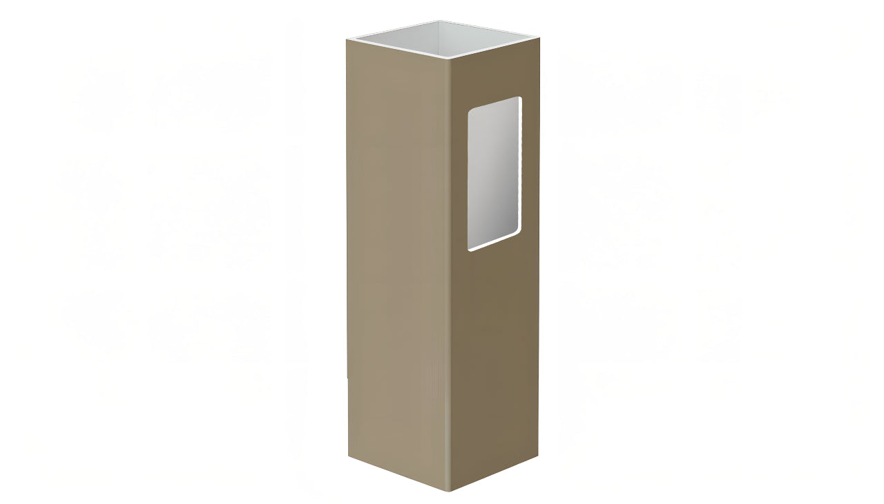 5" x 5" x 88" x .150 End Post For Vinyl Fences (AFC-012)