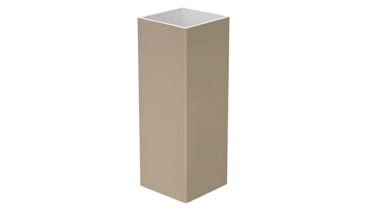 5" x 5" x 108" x .150 Standard Blank Post For Vinyl Fences
