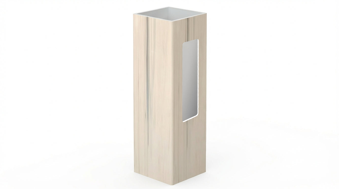 5" x 5" x 78" x .150 End Post For Vinyl Fences (AFC-19A)