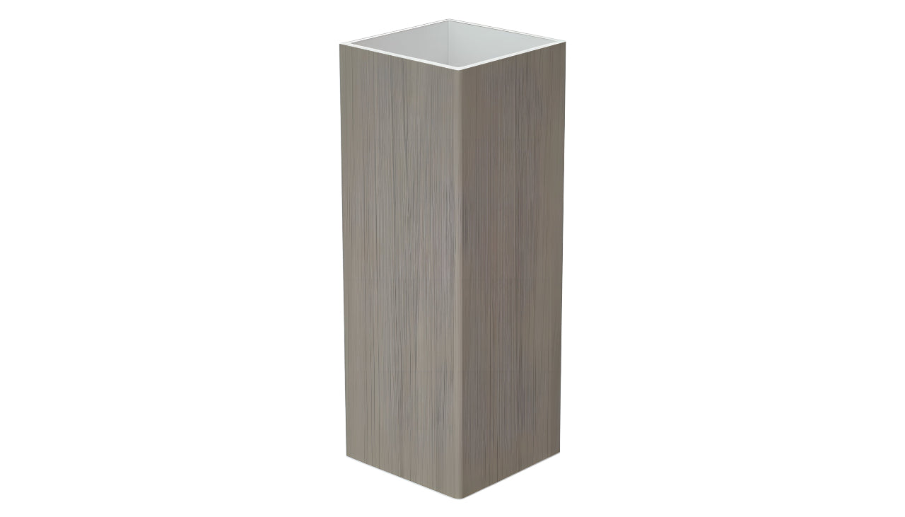 5" x 5" x 108" x .150 Standard Blank Post For Vinyl Fences