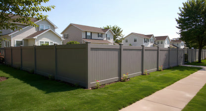 [350 Feet of Fence] 6' Tall Privacy AFC-373 Vinyl Complete Fence Package