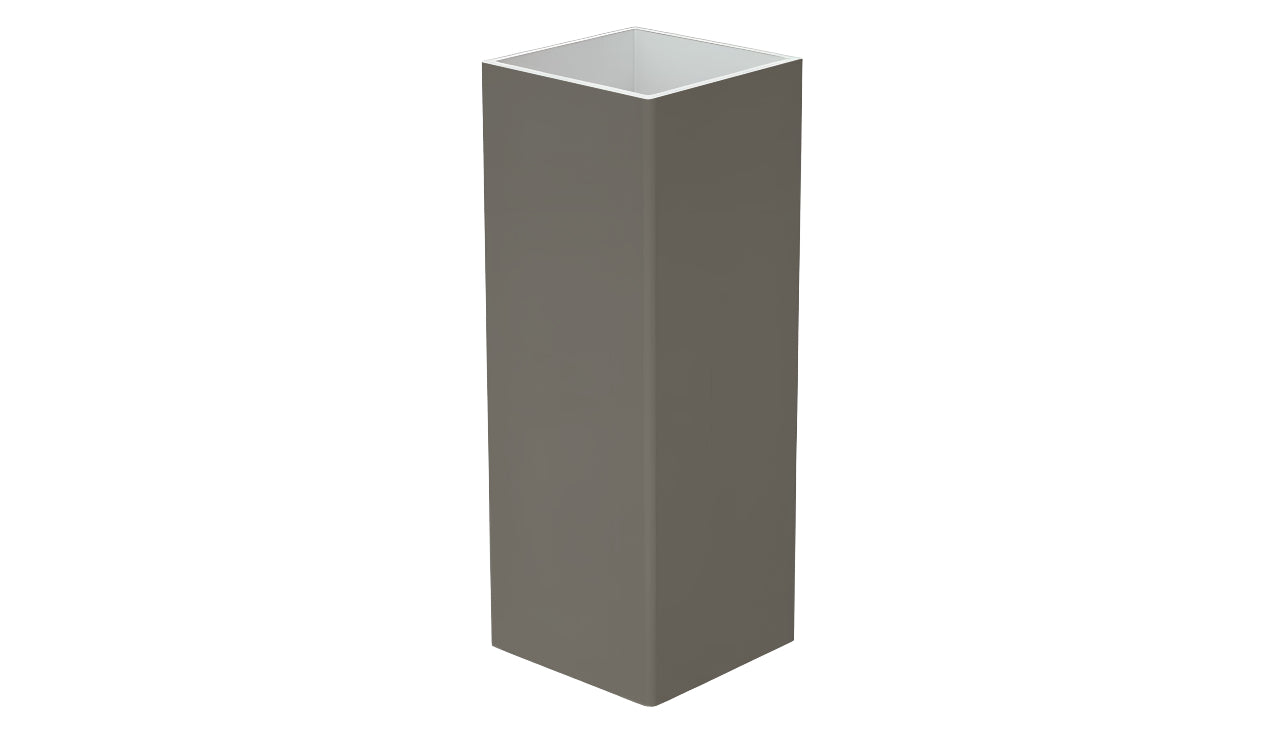 5" x 5" x 108" x .150 Standard Blank Post For Vinyl Fences